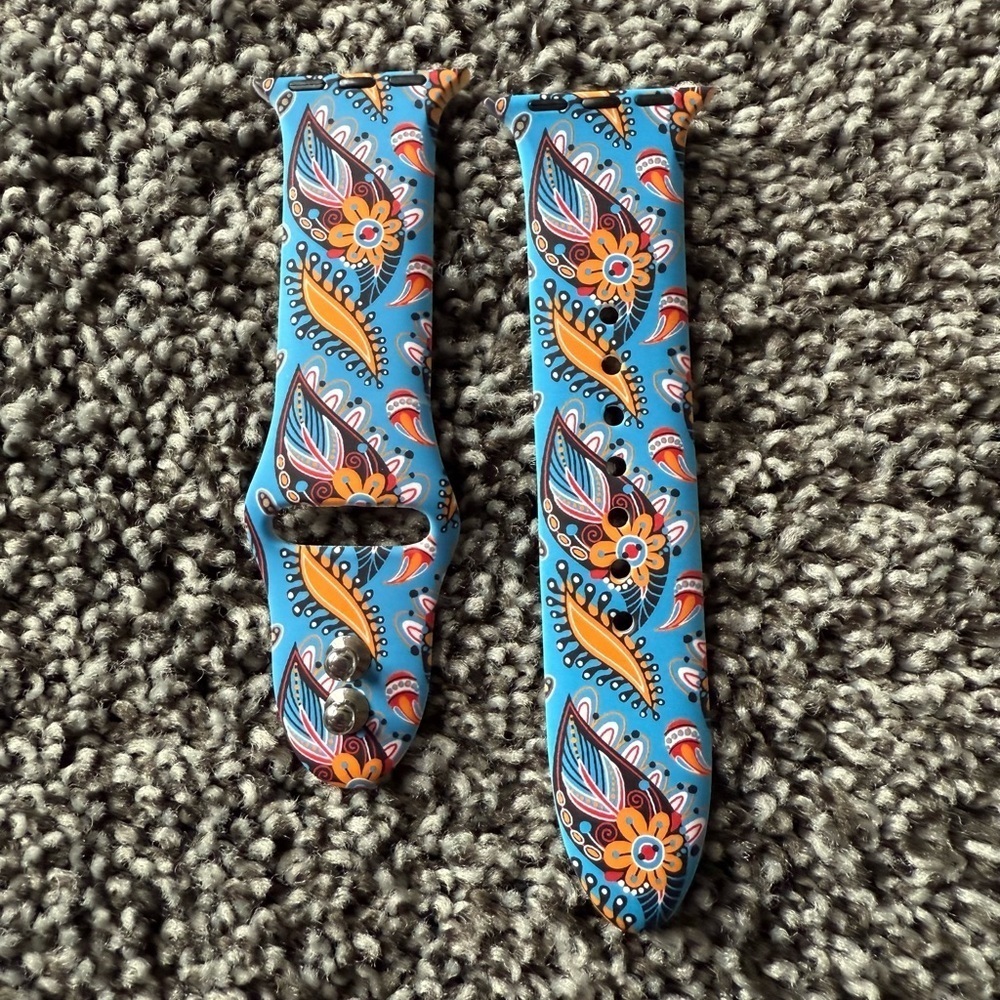 NEW paisley print watch band for apple watch